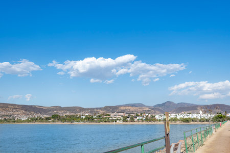 Lake in metropolitan park of LeÃ³n Guanajuato. Nature concept.の写真素材