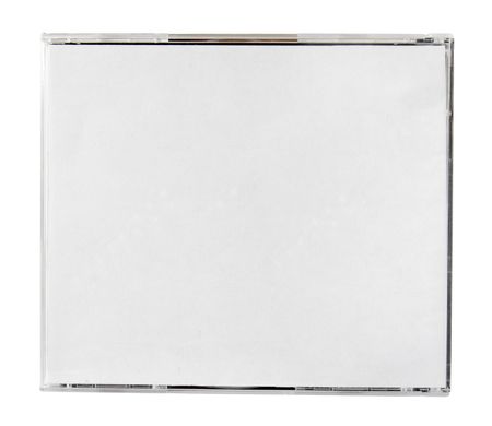 disc close up. disc  back cover case on white backgroundの写真素材