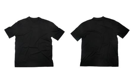 collection of  t shirts on white background. each one is in full cameras resolution.の写真素材