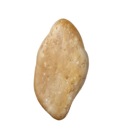 stones and on white background with clipping pathの写真素材