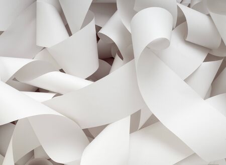 close up of a roll of accounting paper の写真素材