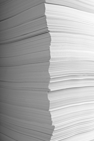 close up of stack of papers の写真素材