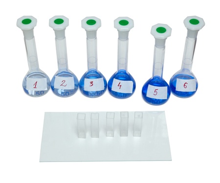 close up of tubes in medicine lab