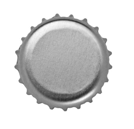 close up of  a bottle cap on white background の写真素材