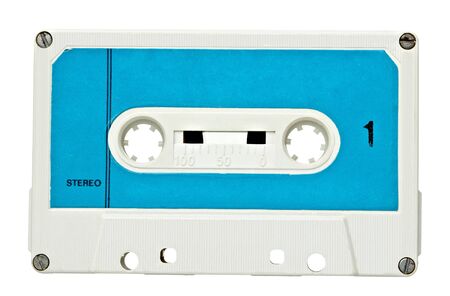 close up of vintage audio tape の写真素材