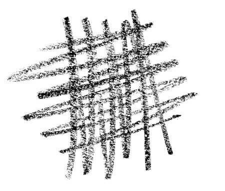 close up of a pencil stroke on white background