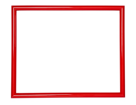 wooden frame for painting or picture on white backgroundの写真素材