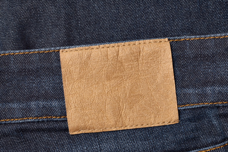 close up of a jeans labelの写真素材