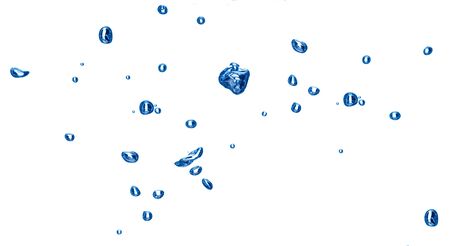 close up of water waves and bubbles on white background