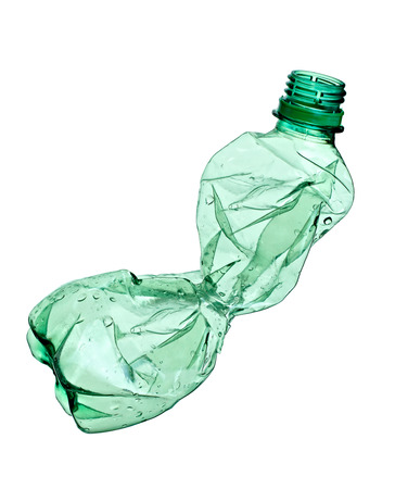 close up of a  plastic bottle on white backgroundの写真素材