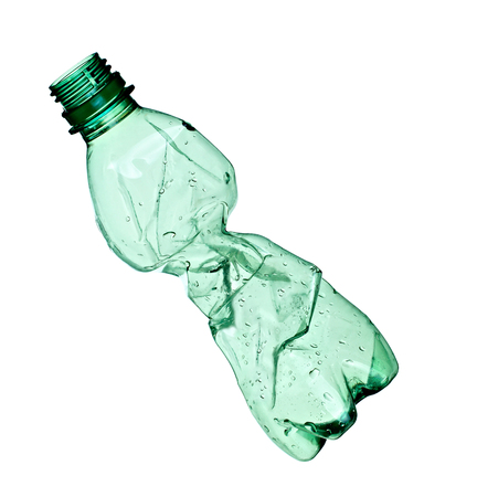 close up of a  plastic bottle on white backgroundの写真素材