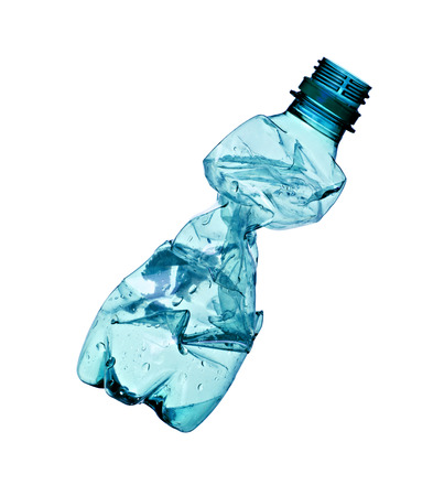 close up of a  plastic bottle on white backgroundの写真素材