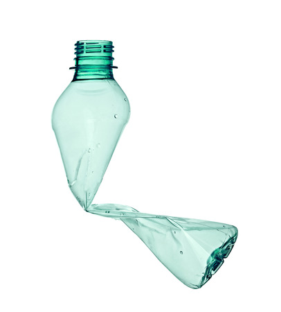 close up of a  plastic bottle on white backgroundの写真素材