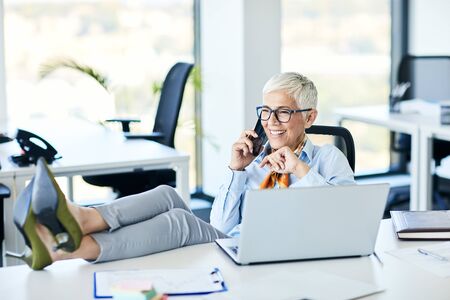 portrait of a senior business woman in the office