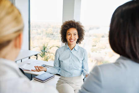 Portrait of young business women in the office