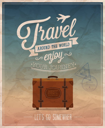 Travel around the world. Vector illustration.のイラスト素材