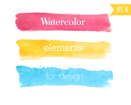 Watercolor brush stroke. Vector illustration.のイラスト素材