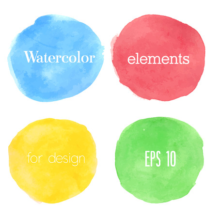 Watercolor design element. Vector illustration.のイラスト素材