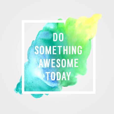 Motivation poster "do somethings" Vector illustration.のイラスト素材