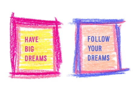 Motivation poster set. Vector illustrationのイラスト素材