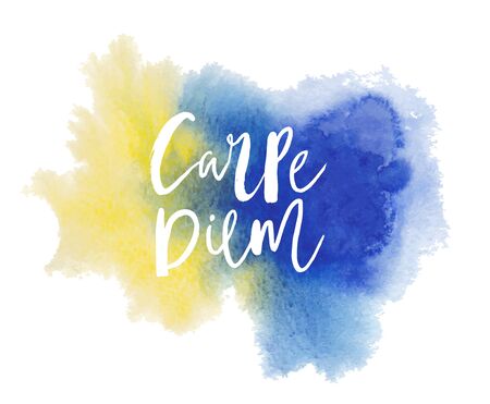 Motivation poster "Corpe diem" Abstract backgroundのイラスト素材