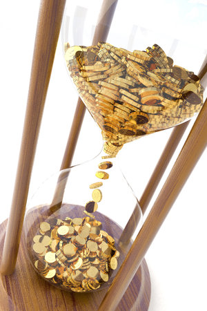 Time is money. Hi-res digitally generated image.