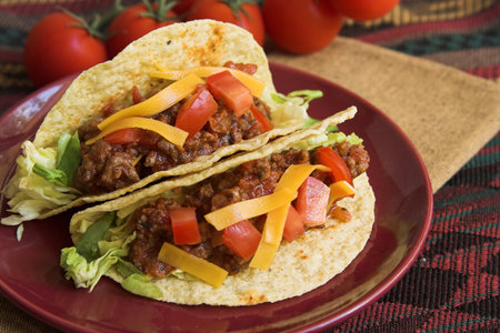 Mexican tacosの写真素材