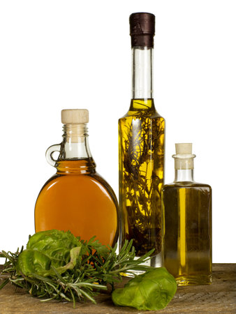 three different kind of oilの写真素材