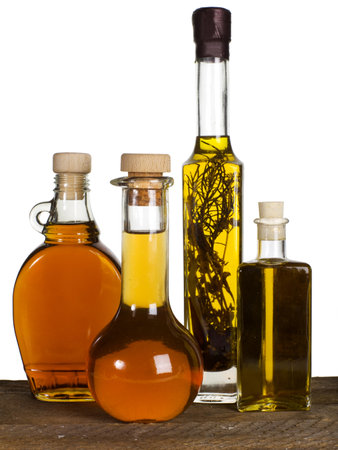 four different kind of oilの写真素材