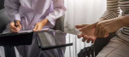 Psychiatrist or professional psychologist consulting on diagnostic examination disease or mental...