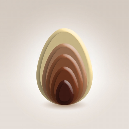 Glossy multilayered chocolate abstract background figureの写真素材
