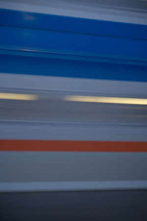 Abstract, blurred high speed train, close-up, full frame, macro, abstractの写真素材