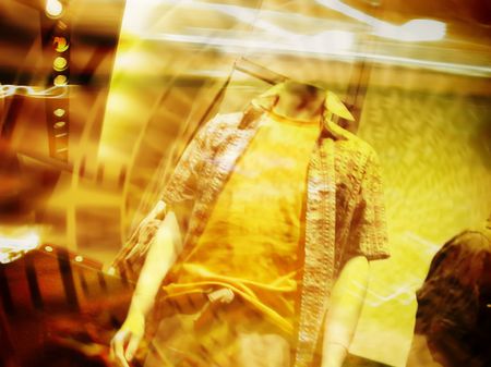 Illustrative - Fashion display abstract background concept. Concept for fashion shopping, sale, discount, etc.の写真素材