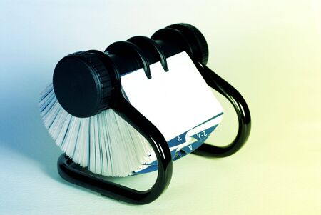 Object Shot - Generic roll-over contacts/ business card index.の写真素材