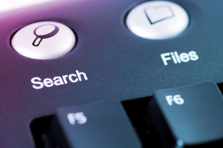 close-up shot of seach or files media shortcut buttonの写真素材