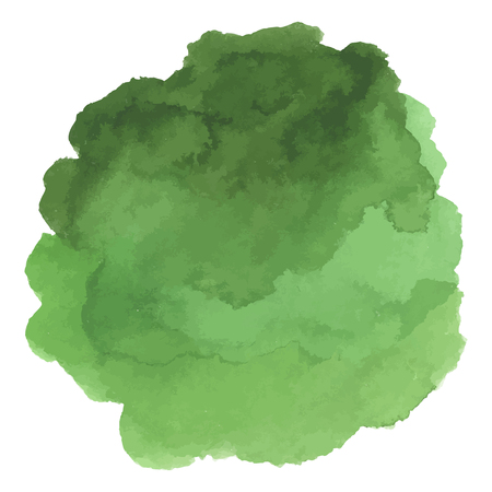 Round watercolor stains on white backgroundのイラスト素材