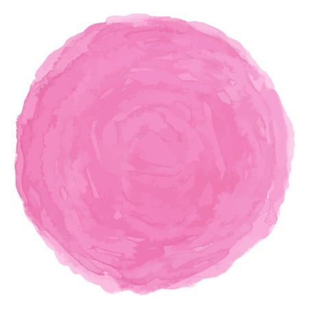 Bright rose watercolor painted vector stainのイラスト素材