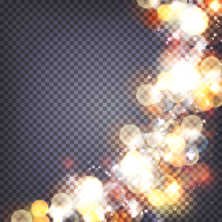 Soft bokeh and lights background transparentのイラスト素材