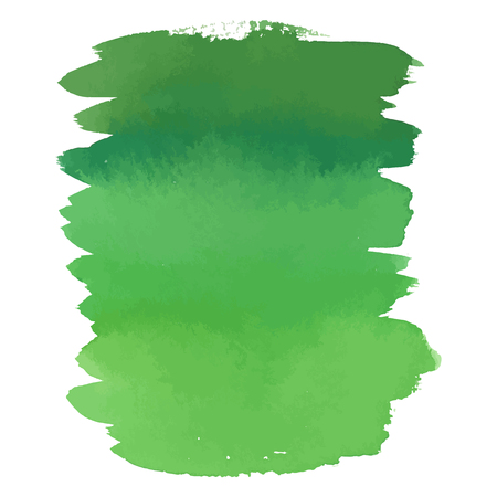 Green color watercolor hand drawn gradient bannerのイラスト素材