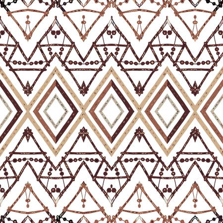 Abstract zigzag pattern for cover design. Retro chevron vector background. Geometric decorative seamlessの写真素材