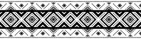 Ikat seamless pattern. Tribal art print. Chevronのイラスト素材