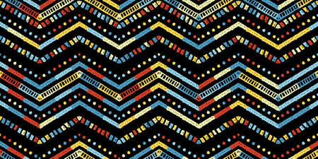 Retro zigzag african style pattern. Chevron design