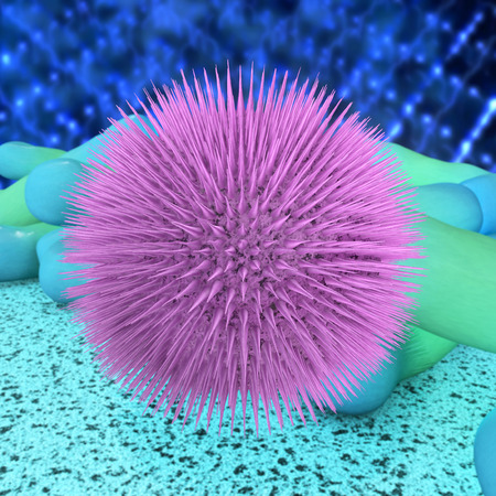 Polio - 3d rendered illustration