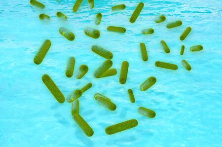 Legionella - 3d rendered illustrationの写真素材
