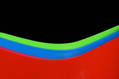 abstract wavy illustration of the RGB colors