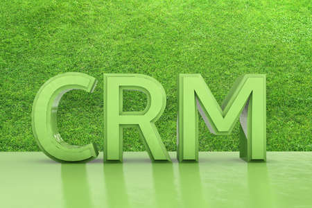 Customer relationship management - 3d rendered illustrationの写真素材