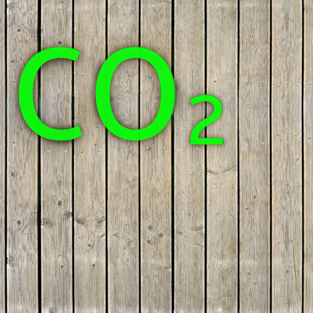 Co2 - 3d rendered illustrationの写真素材