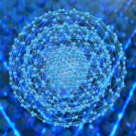 Nanostructure - 3d rendered illustration