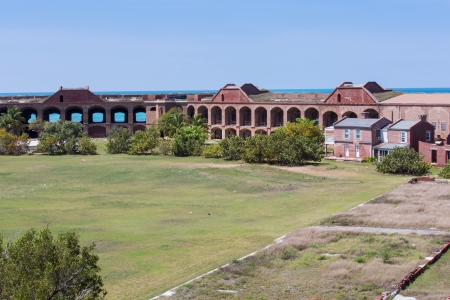 This is an image from the inside of Fort Jefferson at the Dry Tortugas.の写真素材