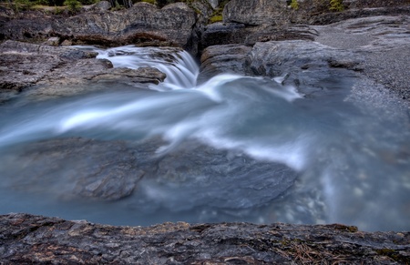 Blurred water flowing British Columbia Canada